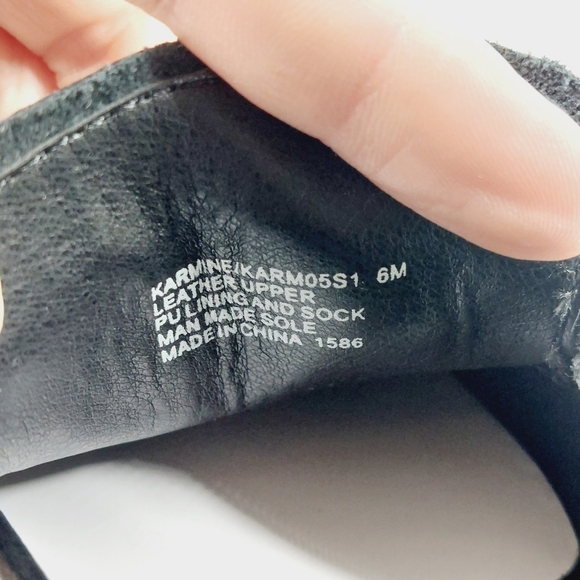 NEW Steve Madden Karmine Black Leather Slip On Old Money Loafers F400 - Picture 9 of 10